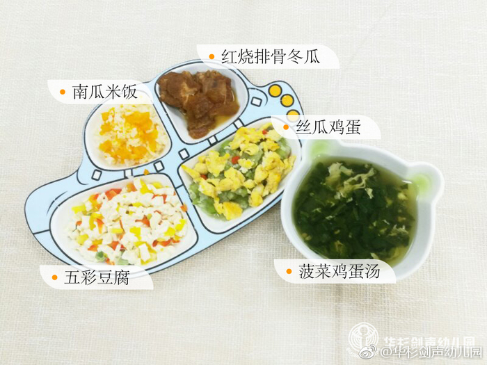 医院营养膳食搭配的蔬菜水果实物照片